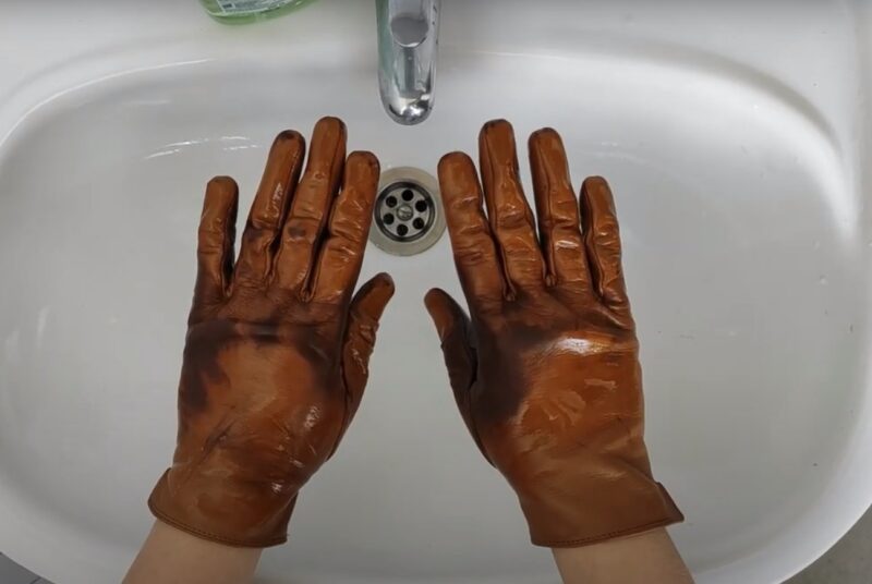 proper cleaning OF GLOVES
